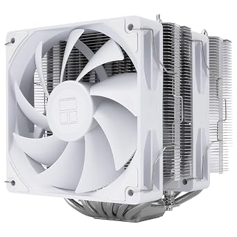 Peerless Assassin 120 SE White V2 CPU Cooler, Dual Tower, 1850RPM | 6 Heat Pipes, Dual 120mm PWM Fans, AMD AM4/AM5 and Intel LGA1851/1700 Support