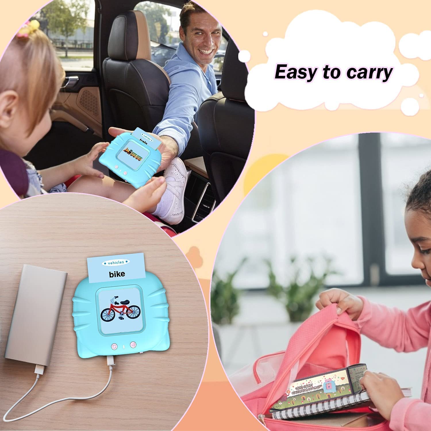 Talking Flash Cards for Toddlers - Educational Toy -5