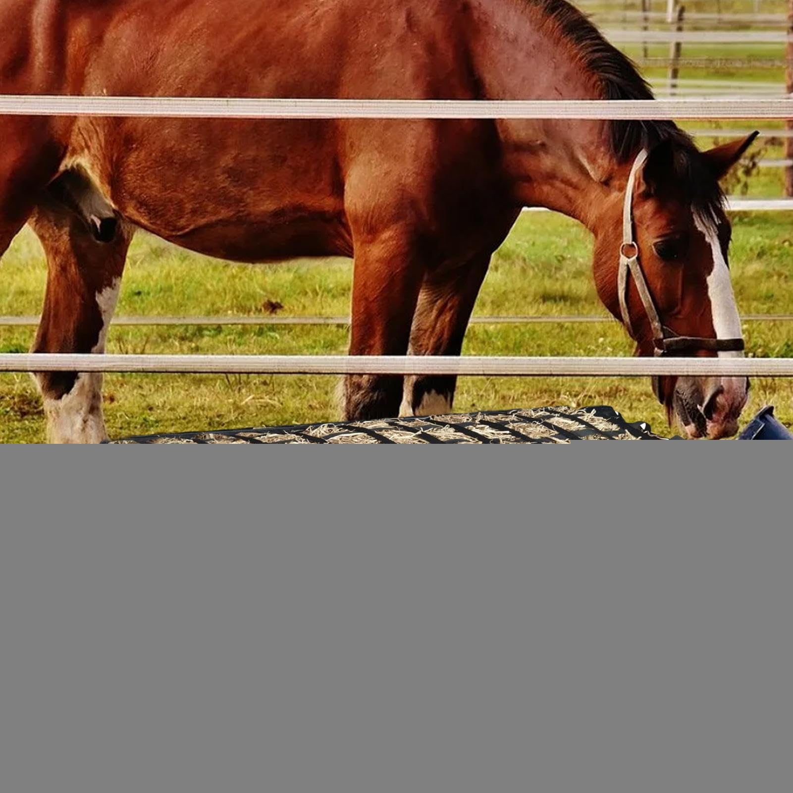 Großer Heuaufbewahrungsbeutel Ziegenfutter Organizer | Vorratstasche für Viehfutter Für Boxen Paddocks Ausbilder Tierärzte Reiter Scheune Stallbursche Reitschule Ranch Farm