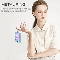 Vista 4 de BENTOBEN Funda para Samsung Galaxy Z Flip 5, Z Flip 5 5G, resistente 2 en 1, cuerpo completo, resistente, a prueba de golpes, con anillo