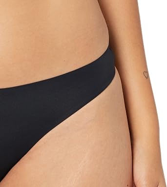 Amazon Essentials Women's Seamless Breathable Thong Underwear, Bonded Stretch, Pack of 4