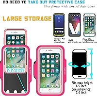 Vista 4 de Soporte para teléfono con brazo para correr, brazalete celular, iPhone 13 12 11 Pro Max/XR/8 7 6s Plus, Samsung Galaxy A/S/Note, LG, Moto, Pixel