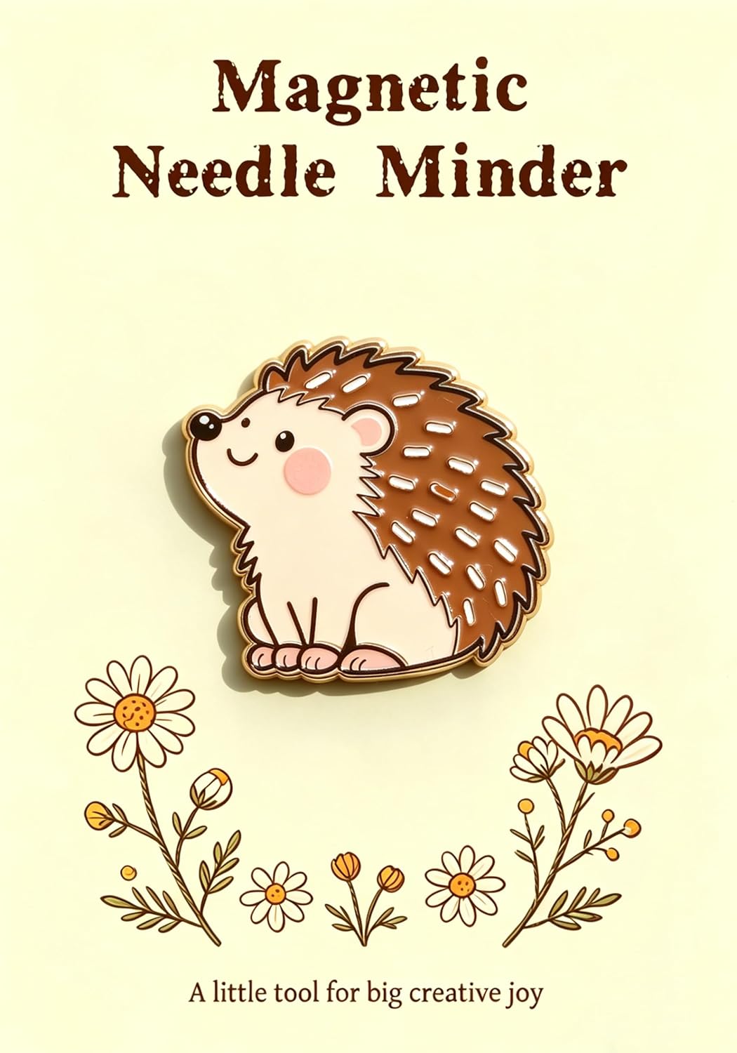 HENYANMHXH Needle Minder Magnet | Cute Magnetic Needle Holder for Cross Stitch, Embroidery & Sewing | Perfect Gift for Stitching Enthusiasts,Birthday (Hedgehog)
