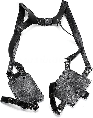 Neween Funda antirrobo con correa oculta para las axilas, bolsillo para teléfono, funda para hombro, bolsa de ocio, doble bolsa de hombro