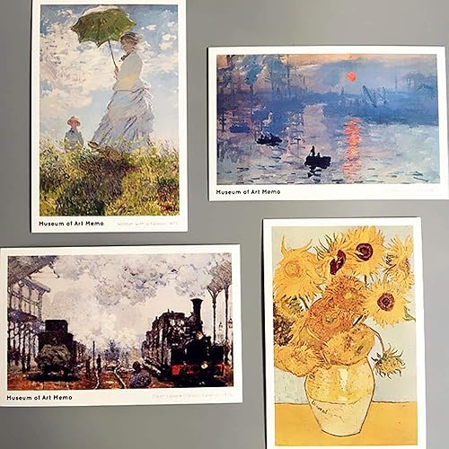 Miniatura 2 de Postales de viaje de museo de arte, serie de pintura al óleo, juego de 30 diseños diferentes imágenes diversas, regalo creativo