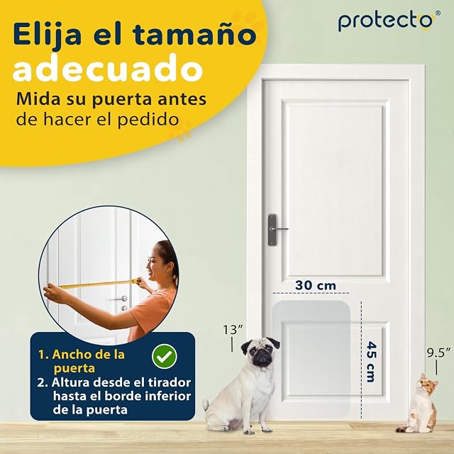 Foto 7 de 8 de Protecto Protector de Puertas Arañazos de Perro y Gato, 45 x 30 cm
