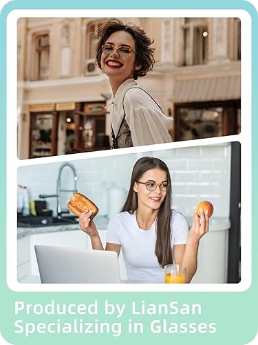Miniatura 2 de LianSan Lentes fotocromáticos resistentes para mujer, con bisagra de resorte, lentes miopes