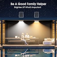 Vista 2 de Luz solar de techo, diurna y nocturna, 6000 K/4000 K/3200 K, luz solar de cobertizo con interruptor de encendido y control remoto, luces de granero