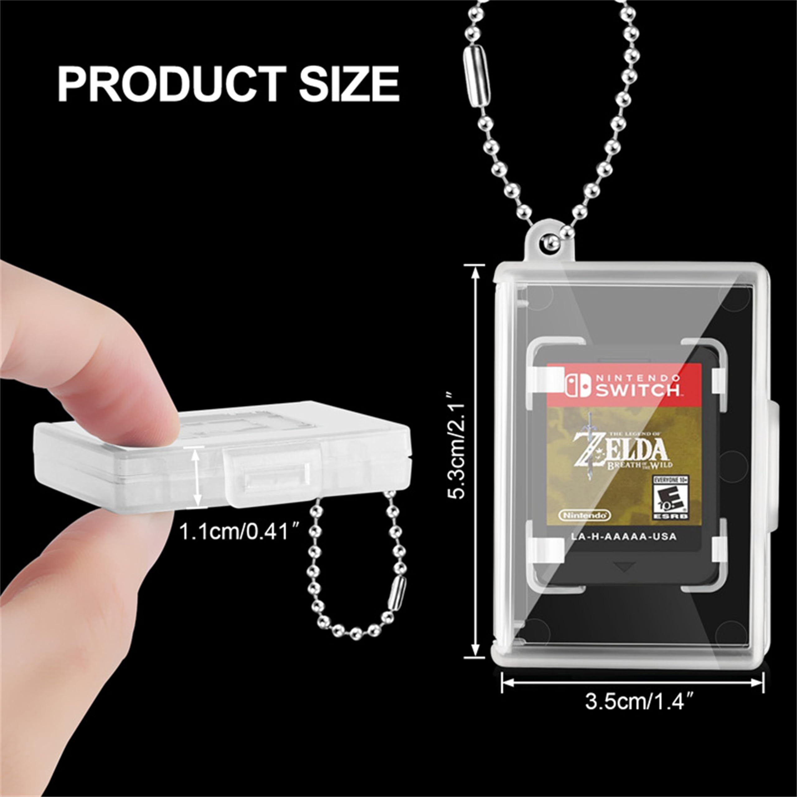 Amazon.com: KKOZESST 10 Pack Mini Clear Keychain Game Card Cases