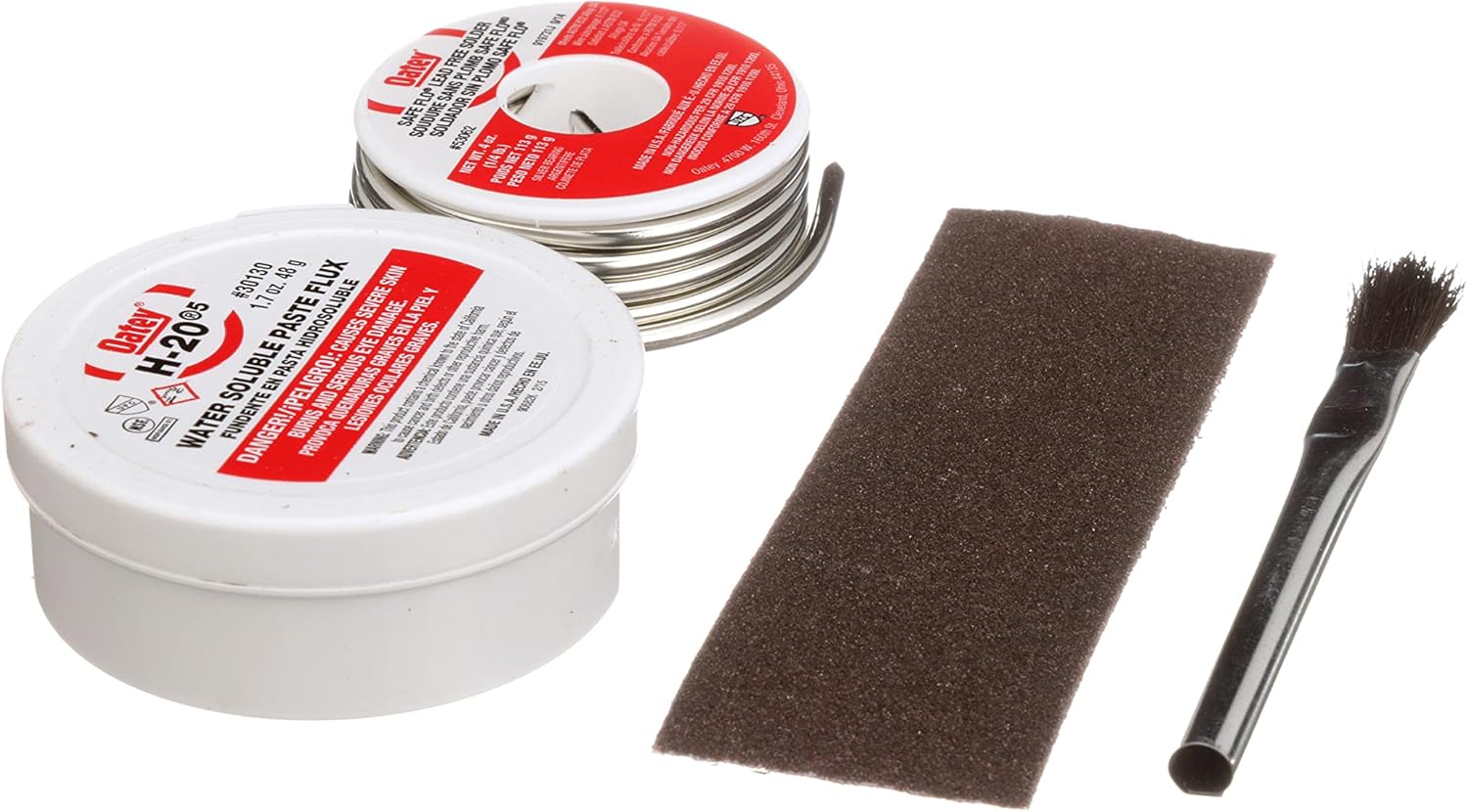 Oatay Plumbing Solder Kit, 1/4 lb solder and 1.7 oz flux