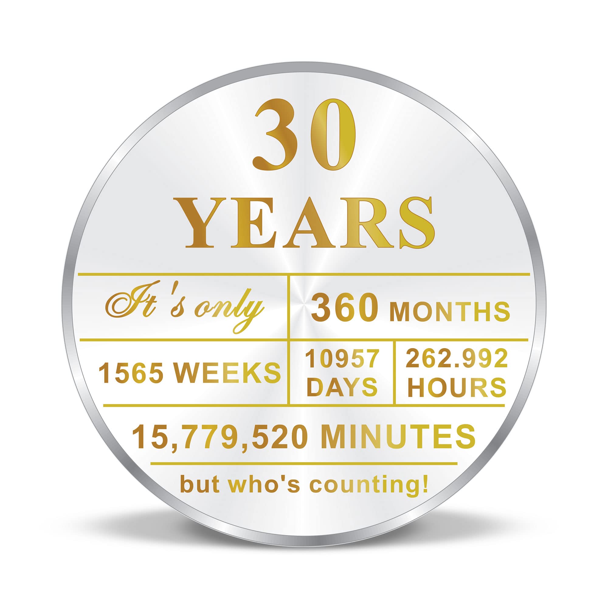 BIS Hallmarked Personalised Happy Birthday Commemorative Gift | Present Congratulations | Party | Ideas Celebrating Birthday Years With Silver Coin 50 Gram 999 Pure by ACPL-image-28