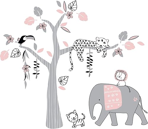 Miniatura 8 de Lambs & Ivy Happy Jungle - Juego de ropa de cama para cuna (5 piezas)