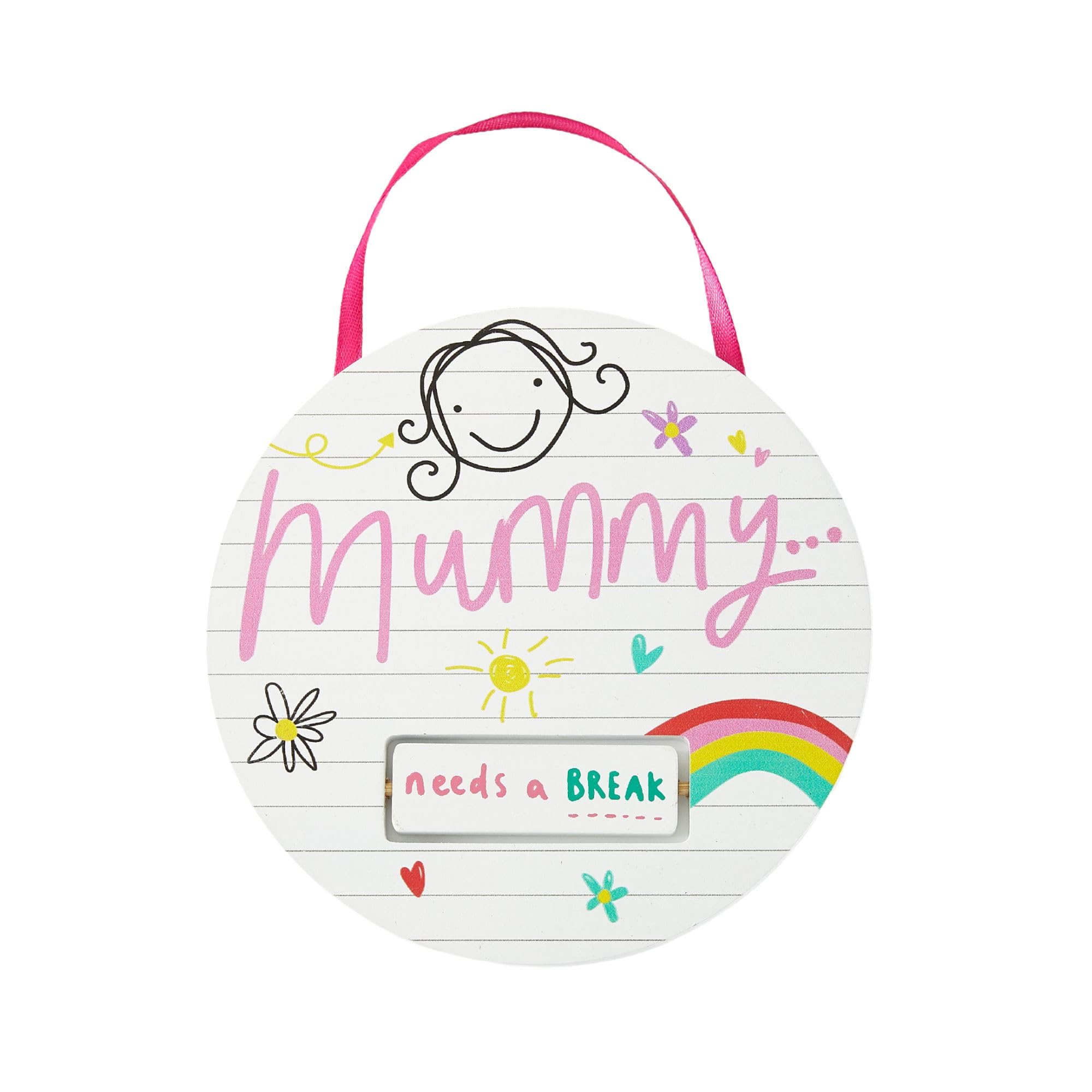 Scribble Spin Plaque - Mummy