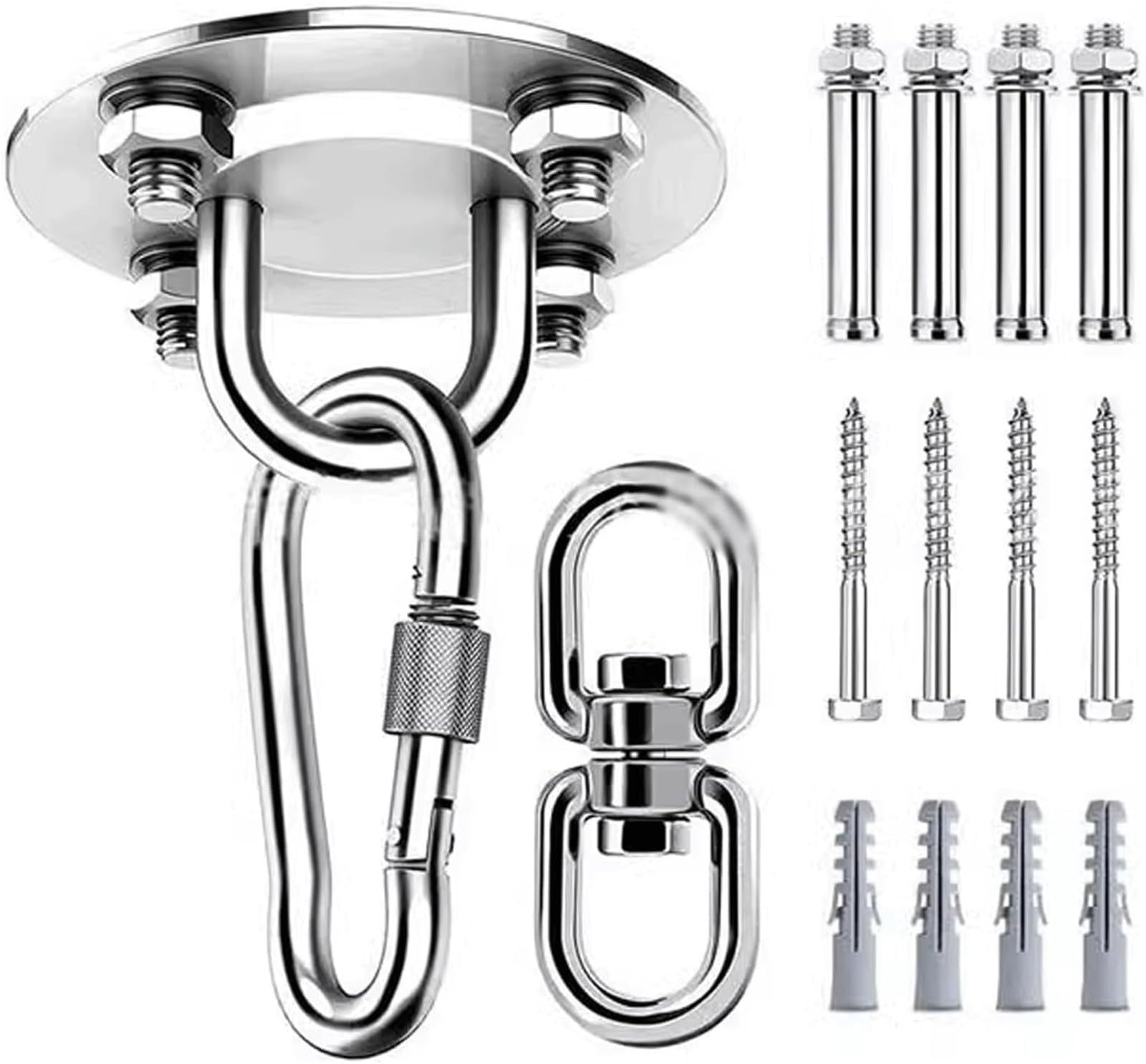 SDGBCXD Ceiling Hook, Swing Hook Hardware Kit Hanging Accessory Comes with 2 Types of