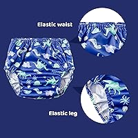 Vista 5 de Calzoncillos de goma para entrenamiento de orinal, fundas elásticas de plástico para pantalones de plástico y ropa interior de entrenamiento