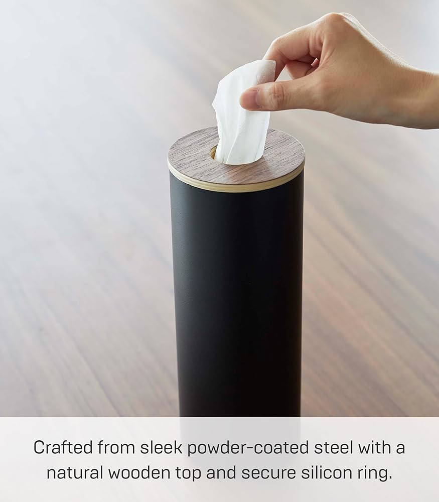 Amazon.com: YAMAZAKI Home Rin Reusable Round Tissue Case