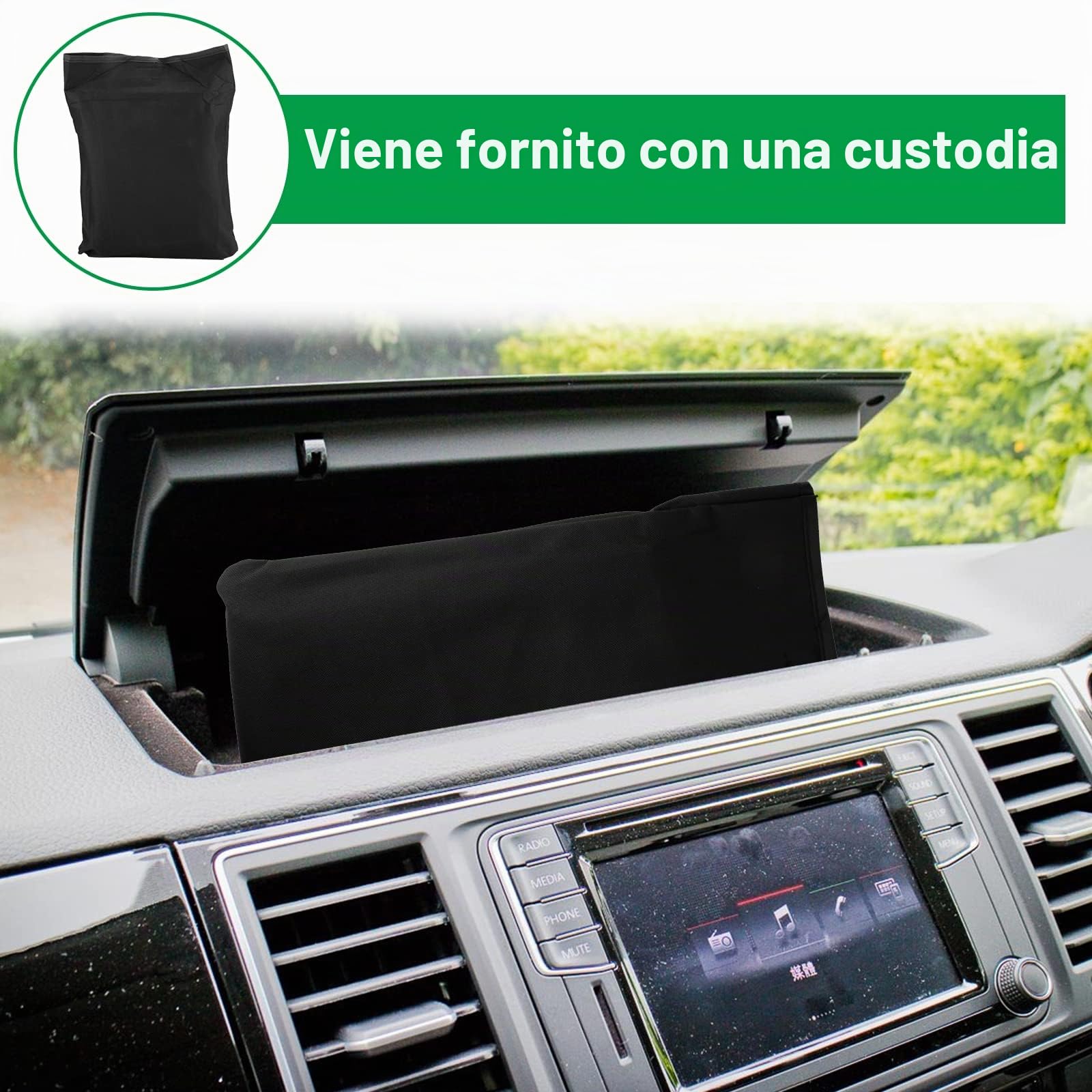 Copertura Parabrezza Anteriore per Trafic Parasole per Finestra Anteriore | CICMOD Oscurante Termico Esterno 600D per Renault Trafic Opel Vivaro