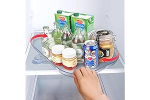 Lazy Susan Turntable Refrigerator Organizer for Space Saving