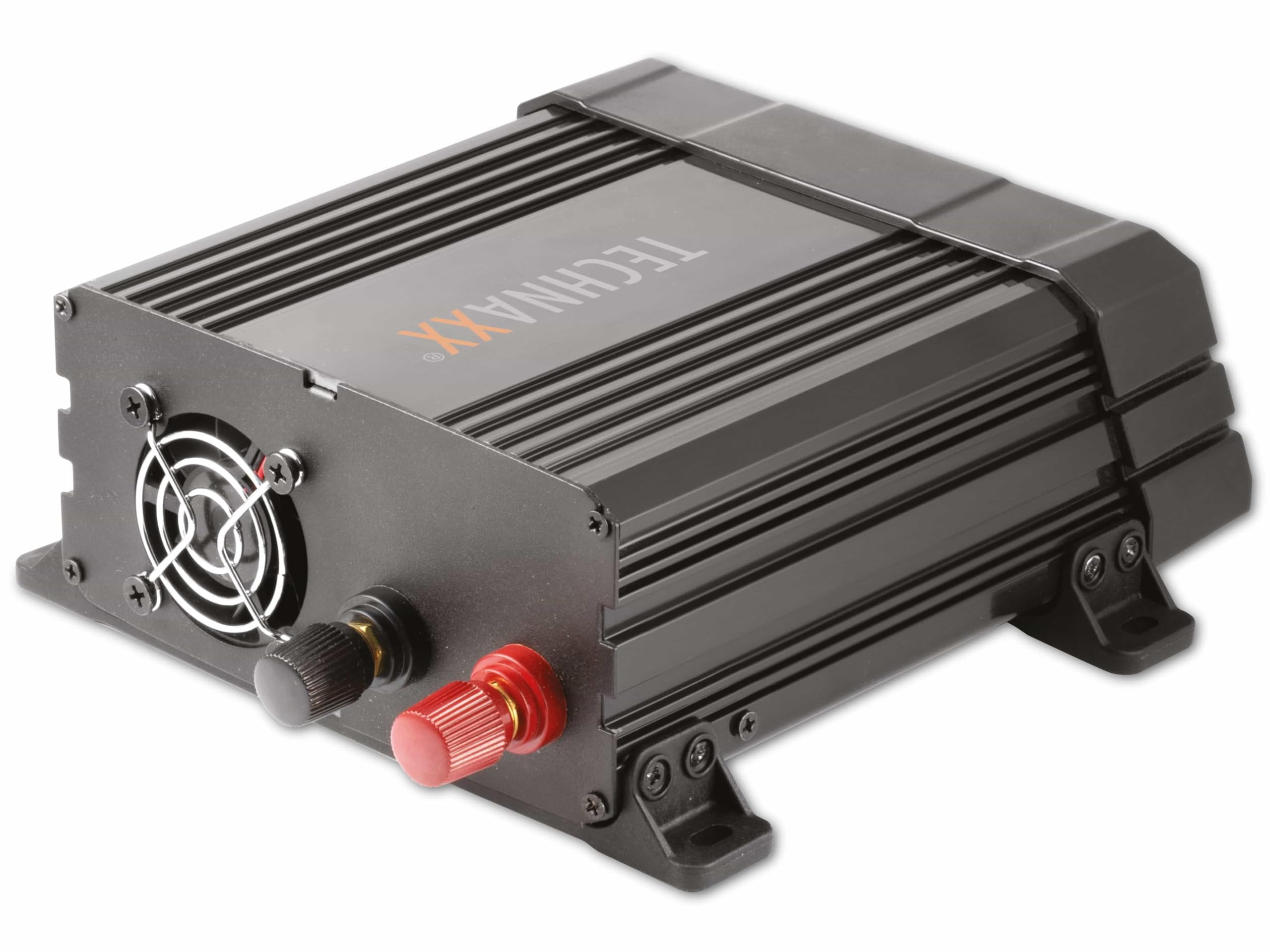 Technaxx Przetwornica samochodowa 12 V na 230 V, 600 W, moc ciągła, moc 1200 W, certyfikat TÜV Rheinland, inwerter samochodowy z 2 x Schuko i 2 x USB 3,1 A – Przetwornica napięcia do samochodu