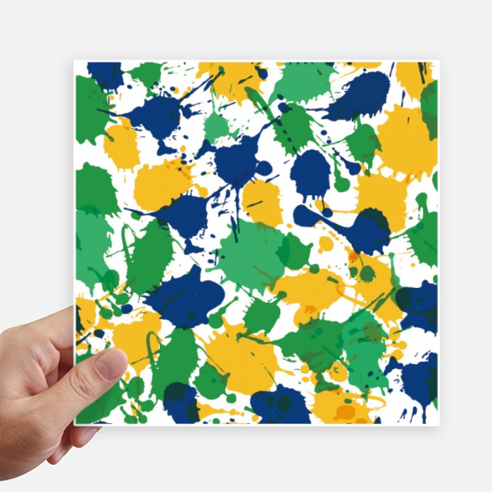 Autocollant culturel du Brésil 20cm décalque multicolore pour mur 4pcs