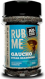 Angus & Oink | Rub Me BBQ Seasoning | Gaucho Flavour | Authentic Argentine Asado Experience | Perfect for Grilling Beef & Lamb | Gluten-Free | 200g