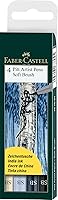 Vista 5 de Faber-Castell Faber-Castel Faber-Castell FC167105 Pitt Artist - Set de cartera para pinceles de color (paquete de 6), paisaje, surtido