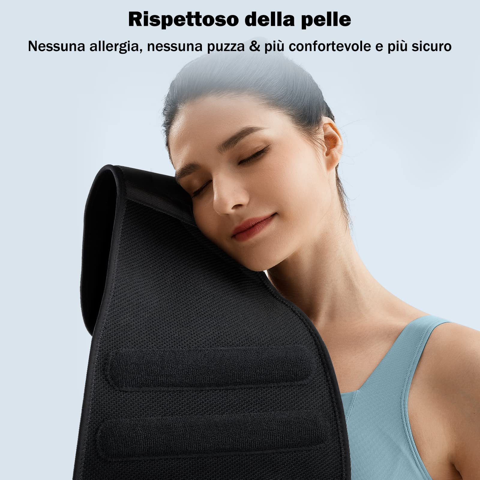 FREETOO Fascia Lombare Supporto Schiena per Uomini e Donne Ortopedico, Busto per Alleviare la Sciatica design ergonomico per lenire la muscolatura (L)