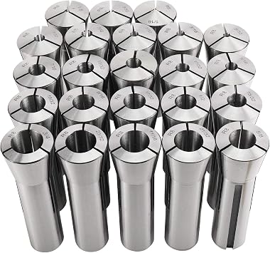 23pc 1/16-3/4 inches Precision R8 Collets Set Mill Chuck Holder Hardened T.I.R. 0.0006" Lathe