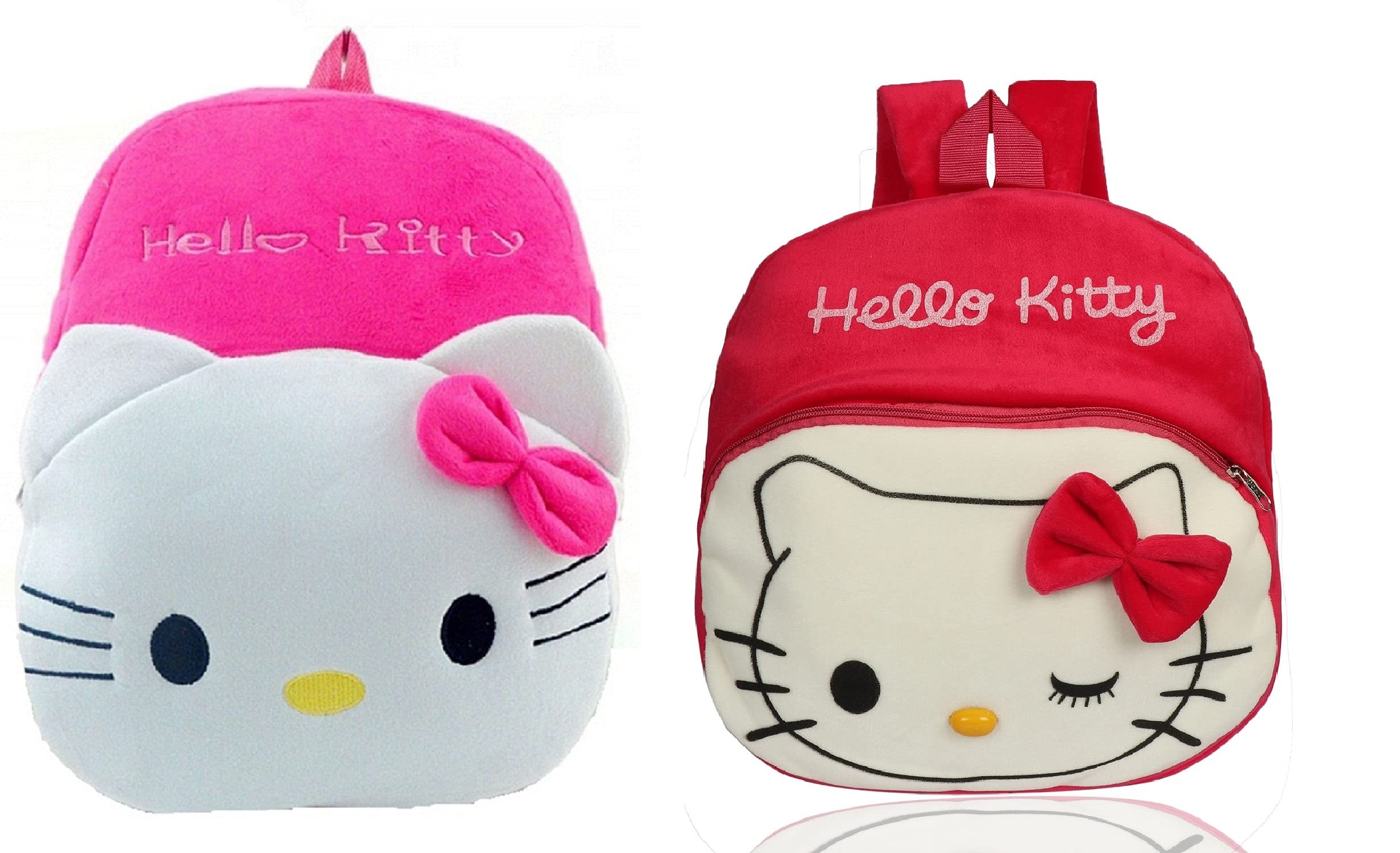 blue tree Kids School Bag Soft Plush Backpack Cartoon Bags Mini Travel Bag for for Girls Boys Toddler Baby Hello Kitty & Hello Kitty