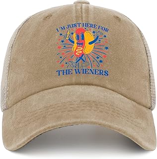 I'm just here for The Wieners hat Men Fashionable Funny Fourth of July Hot