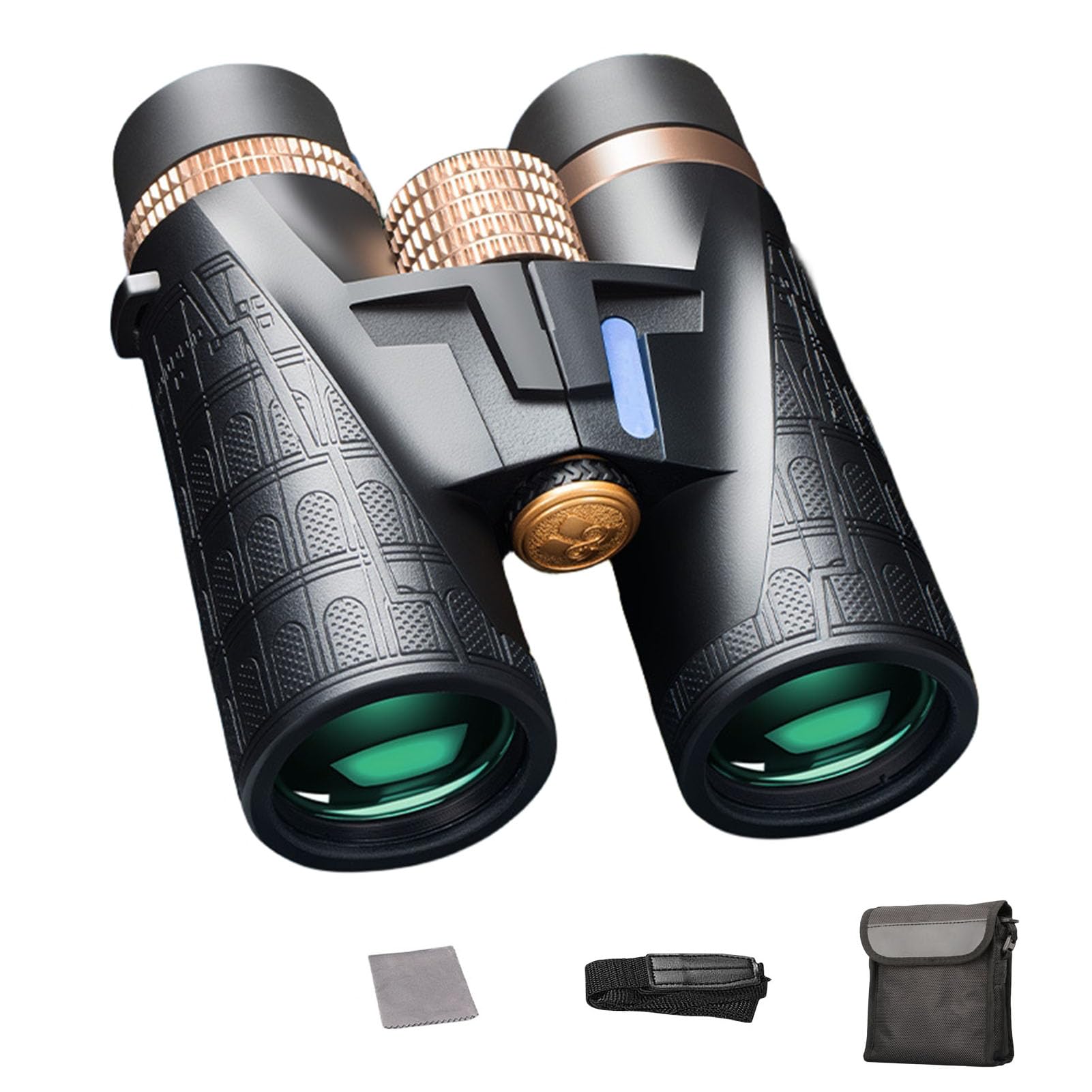 Binocolo Professionale 10x42,Binocolo Ad Alta Potenza,Binocolo Leggero,Binocolo Ad Alta Definizione Telescopio Pieghevole,per Uccelli Adulti Che Osservano Concerti di Caccia