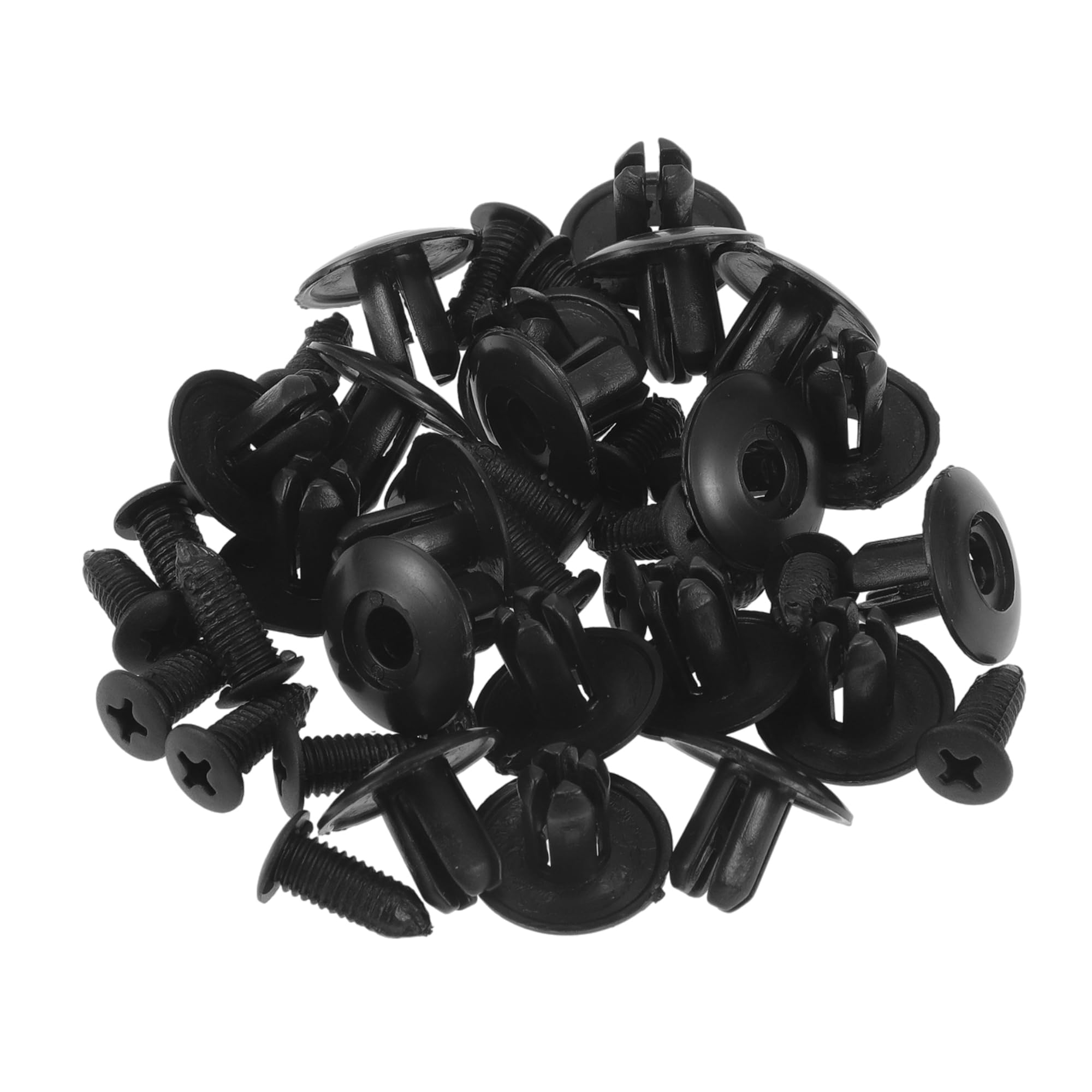 TUCKBOLD Car Front Fender Skirt Clip for Kia Soul 1.6L 2.0L 2010-2019 Durable No.8659028000 | Bumper Push Type Plastic Retainer Rivets Black 20 Pcs