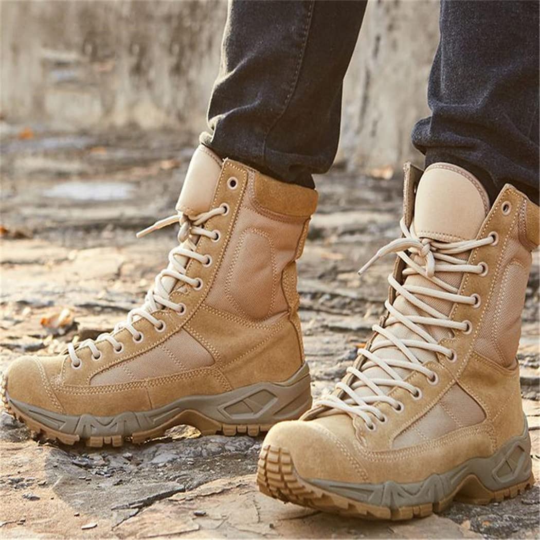 Lfzhjzc Botas Tu00e1cticas Para Hombre, Botas De Trabajo Para