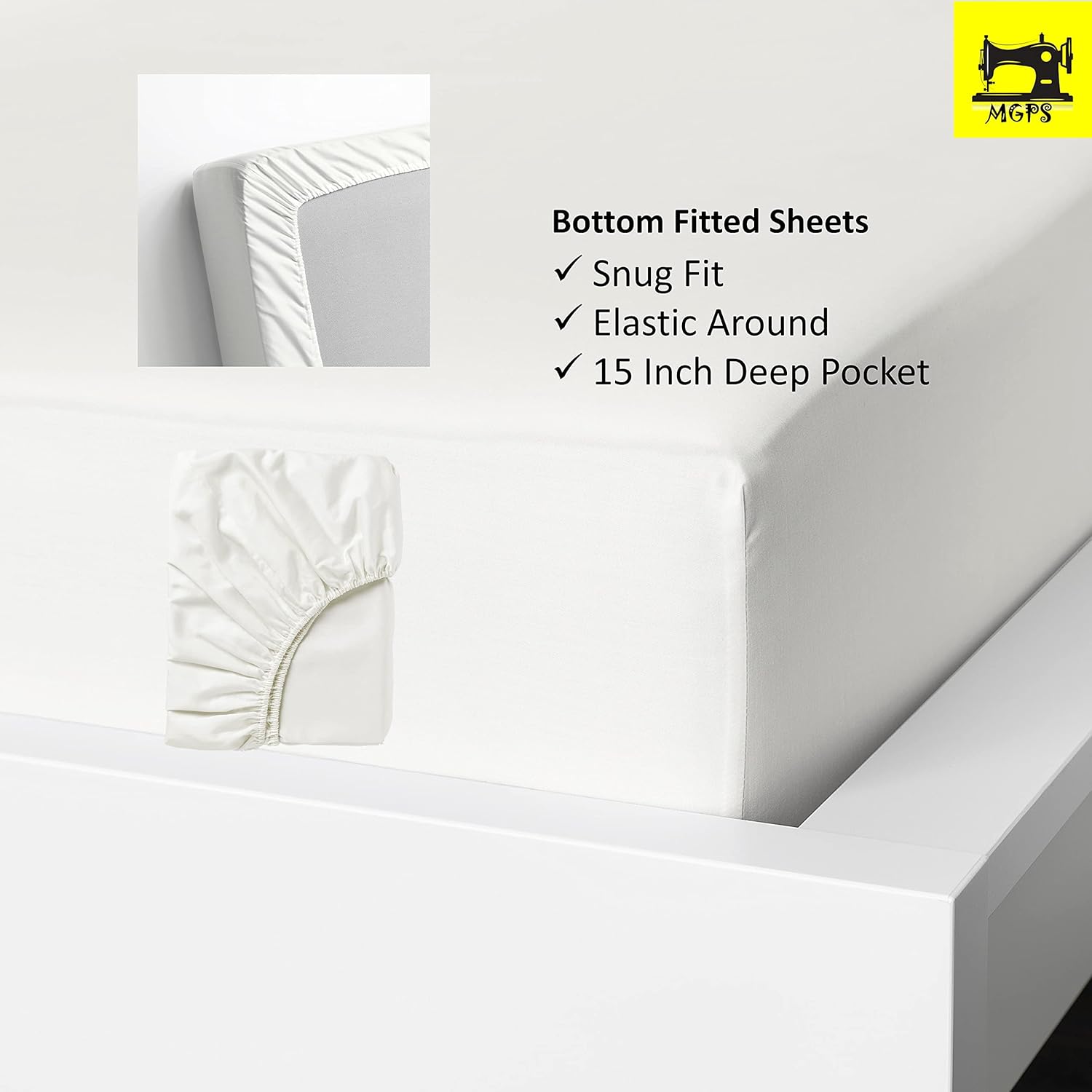 RV Camper Queen 60" X 80" Sheet Set 600 Thread-Count 100% Egyptian Long Staple Soft Cotton Made for RV, Camper, Boat & Motorhomes, Soft-Luxury 15-Inch Deep Pockets 4-PC RVSheets - Purple Solid