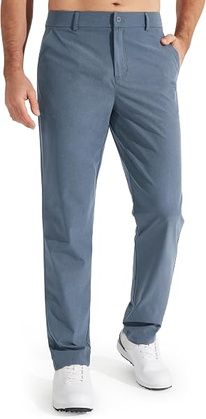 Libin Mens Golf Pants Stretch Work Dress Pants 30"/32"/34" Quick Dry…