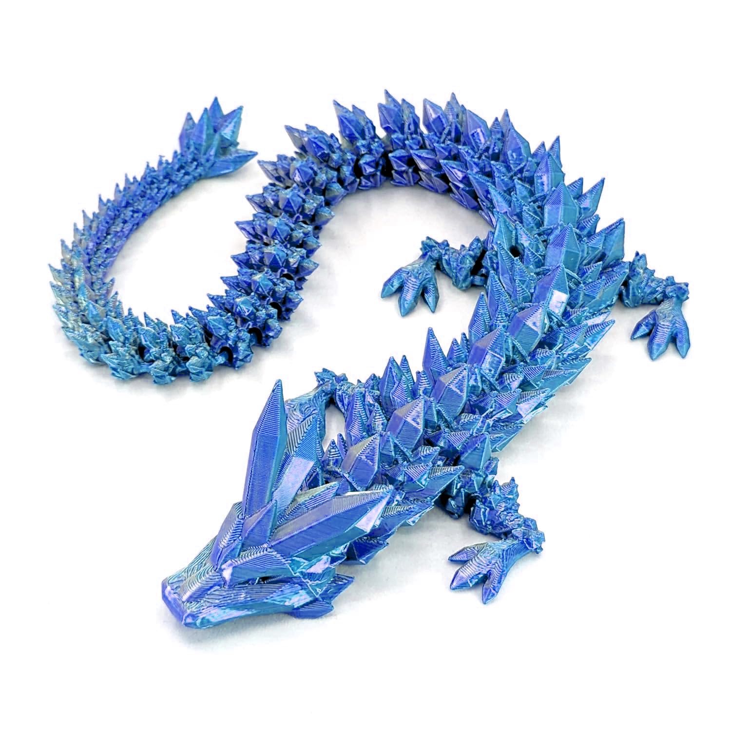 ToySupplyFun 3D Printed Dragon,Chinese Dragon,Dragon Statue 12 in Fidget Toys for Autism/ADHD,3D Printed Gift Toy, Executive Desk Toys,Home Office