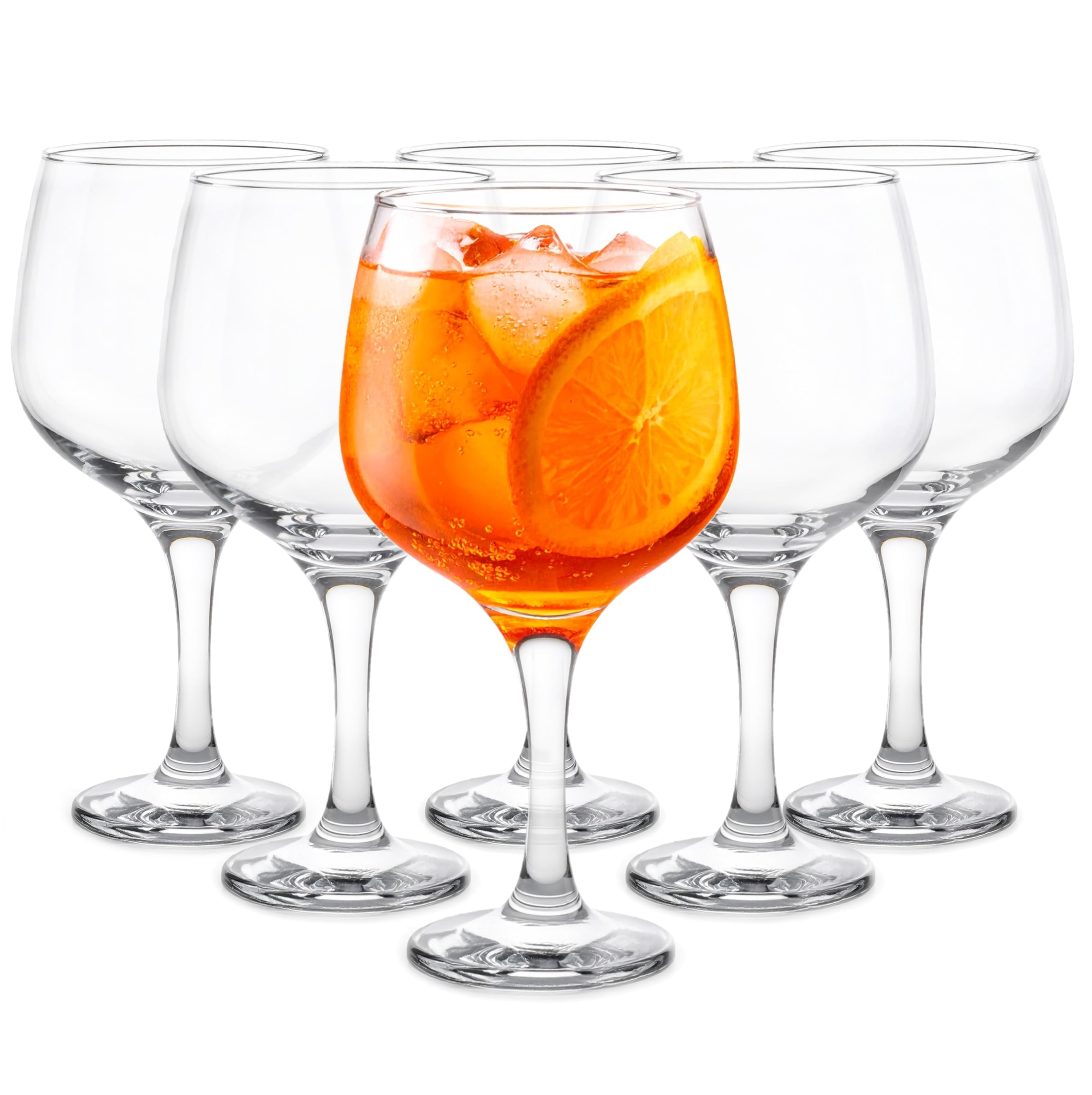 Glasmark KROSNO 1992 Wine Glasses Set of 6 650ml Wine Chalice for White and Red Wine Dessert Ice Cream Water Large Transparent Dishwasher Safe