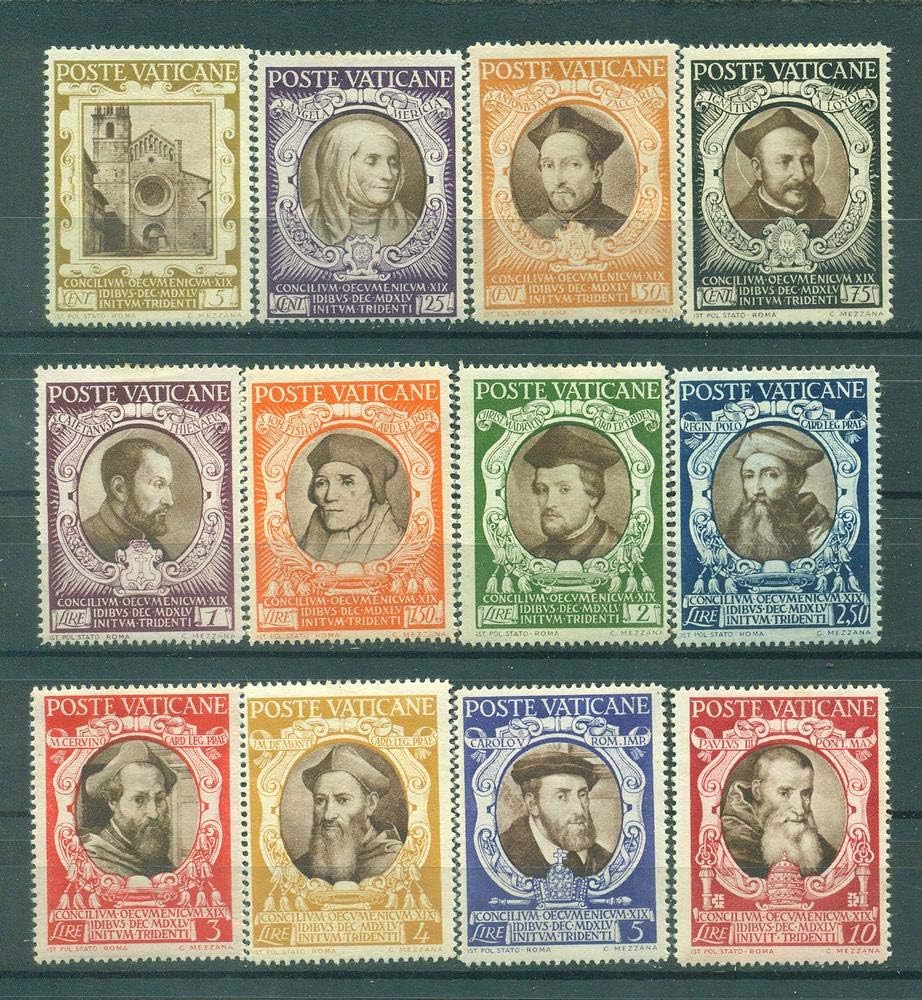 Vatican City 1946 Council of Trent #110-21 Set of 12 Postage Stamps
