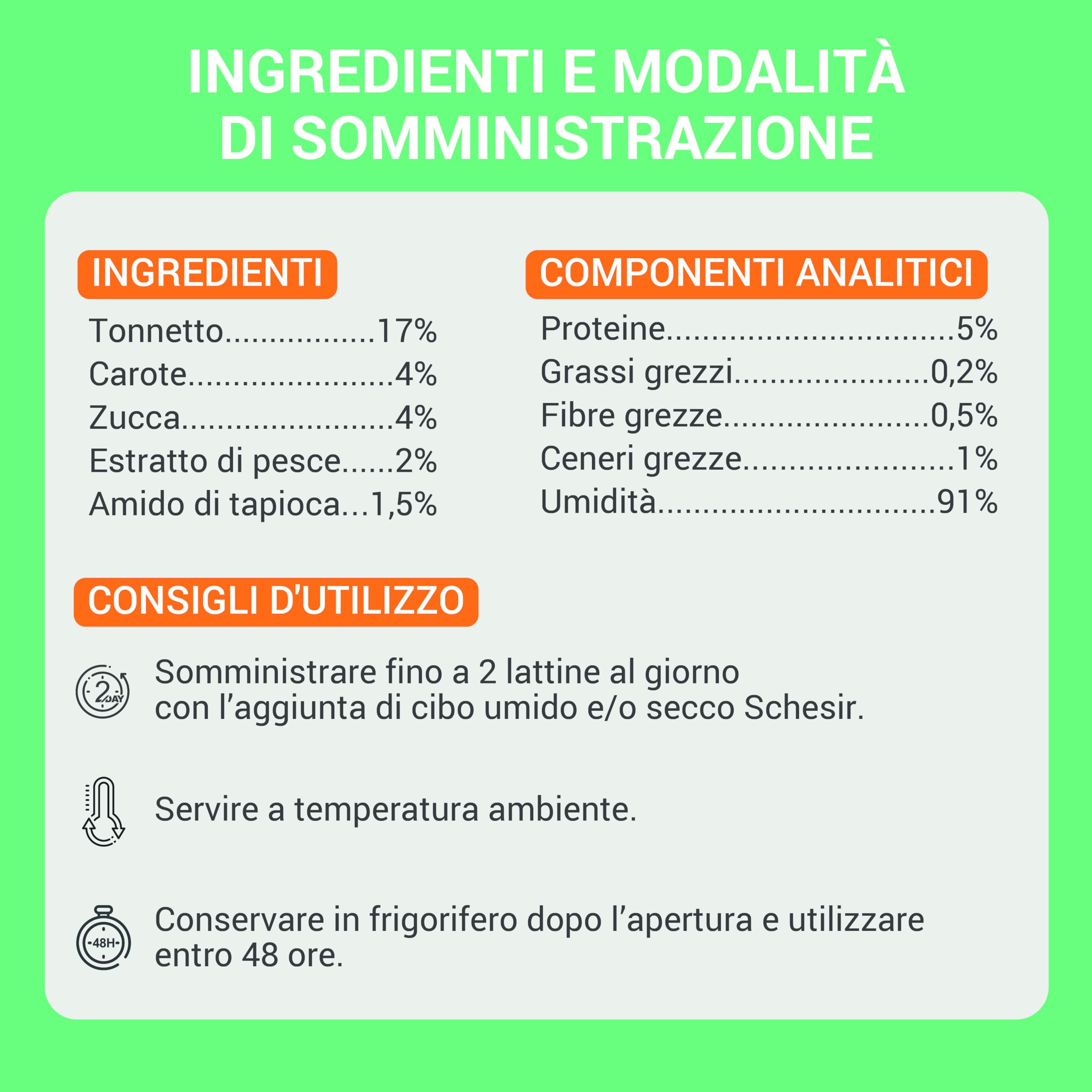 Schesir, Zupa z filetami z tuńczyka z marchwi i dyni, uzupełniająca mokra karma dla kotów, oryginalna receptura, 100% naturalna, 12 torebek po 40 g