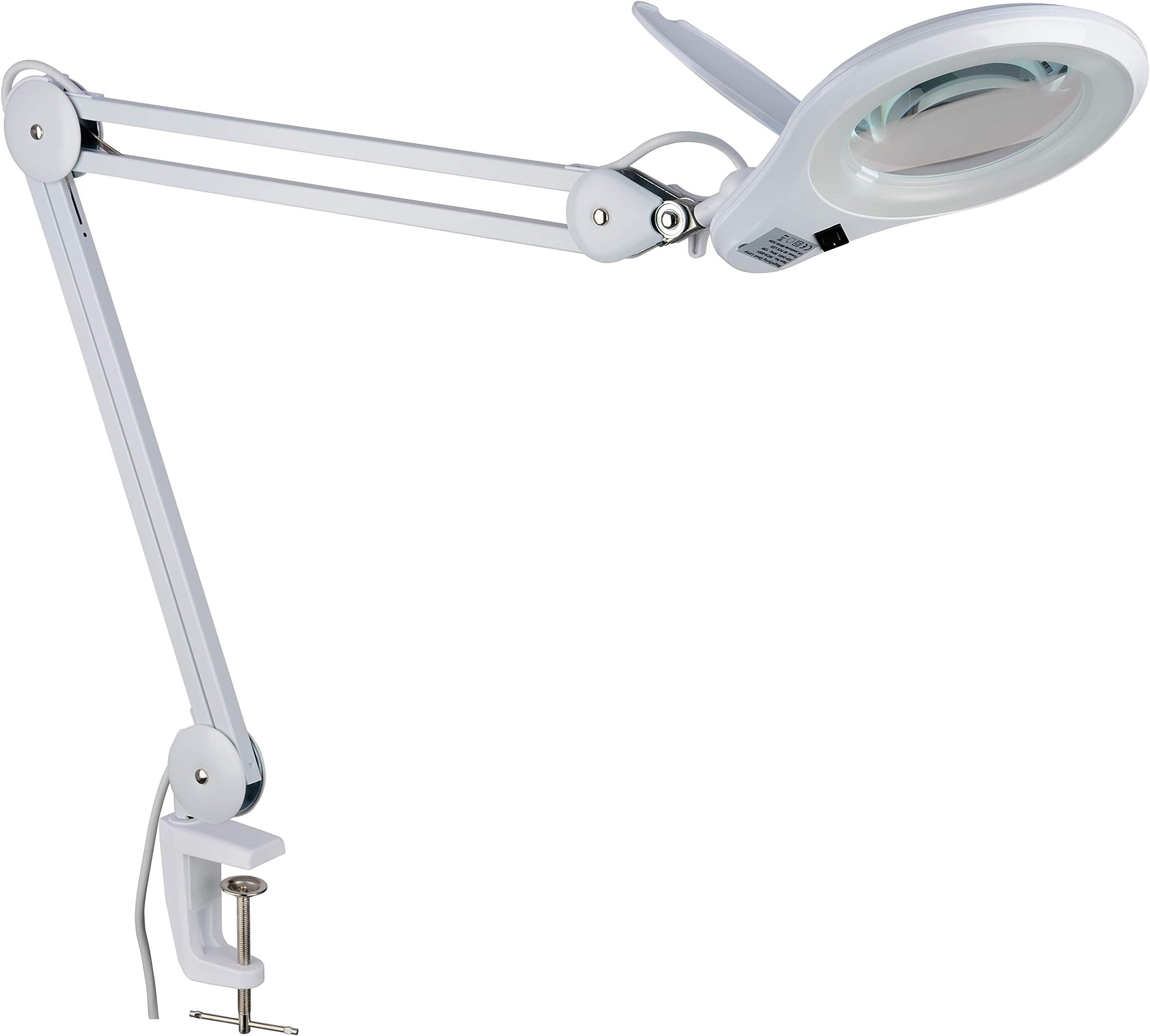 Owl Magnification WCN-0001 - LED Magnifying Glass with Light - Illuminated Magnifier Lamp Hands-Free - Perfect for Reading - Hobbies - Work