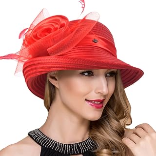Amazon.com: red fascinators for women