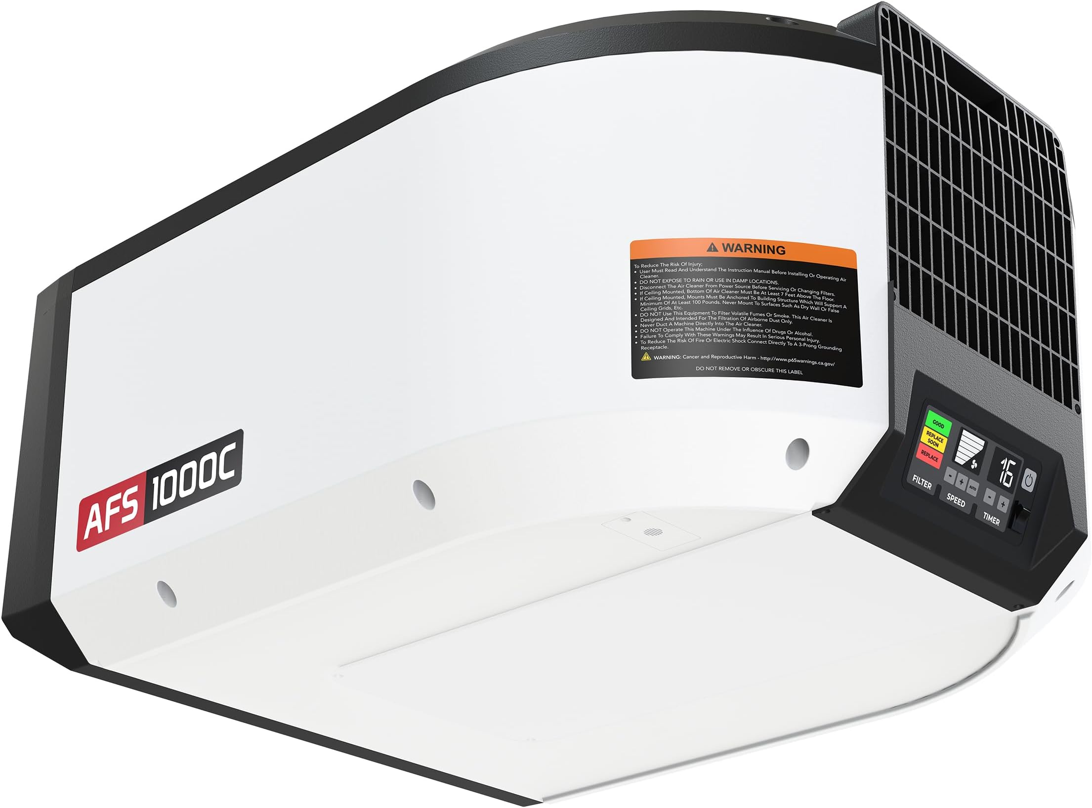 JET Air Filtration System, 1-Micron Filter, 1000 CFM, 120V 1Ph (AFS-1000C)