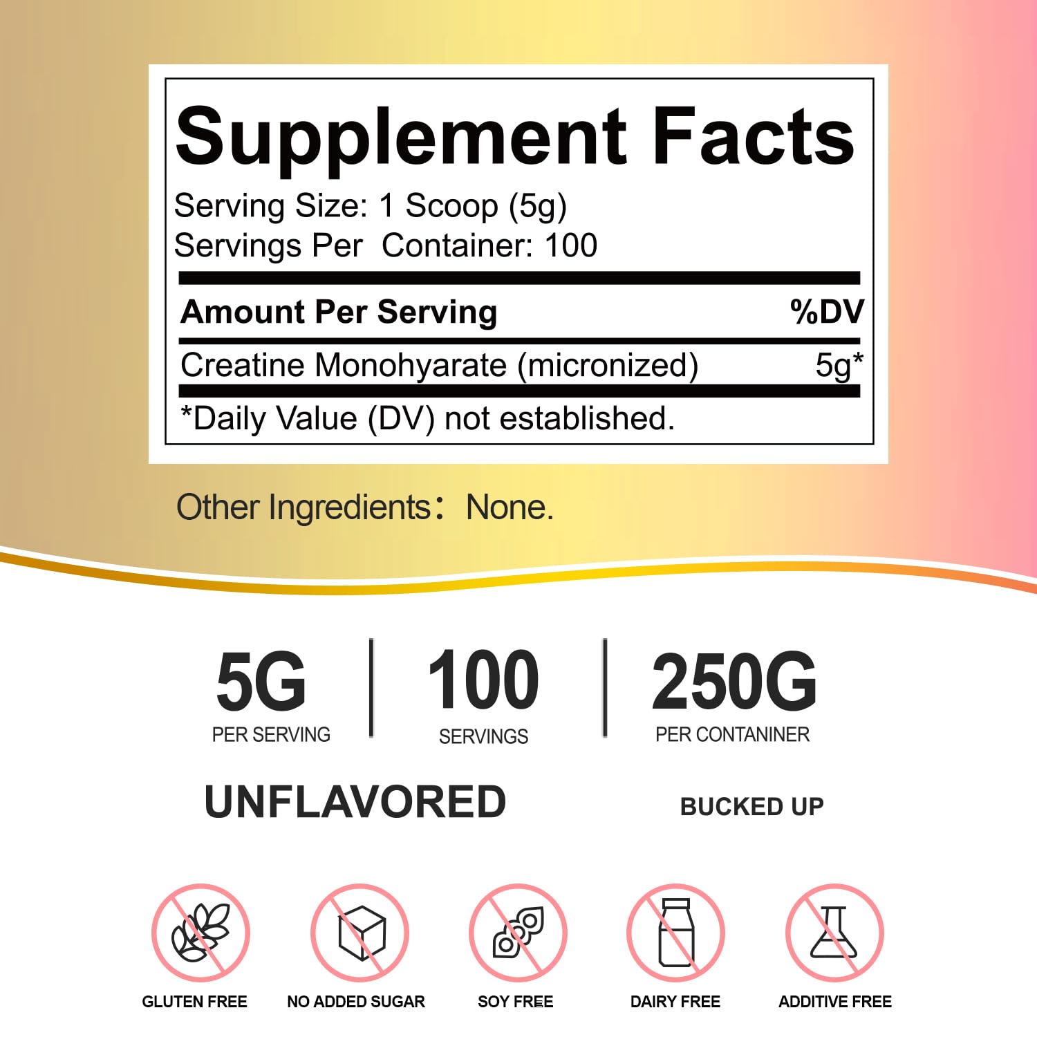 VYHTHY -Micronized Creatine Monohydrate, Amino Acid Powder - Support Muscles, Cellular Energy and Cognitive Function* - Gluten-Free, Unflavored-50 Servings-250 Grams