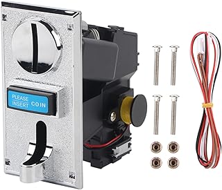Coin Acceptor, Münzprüfer Münzautomat für Waschmaschine Spielautomat, Multi Münzeinwurf für Spielkonsolen, Verkaufsautomaten