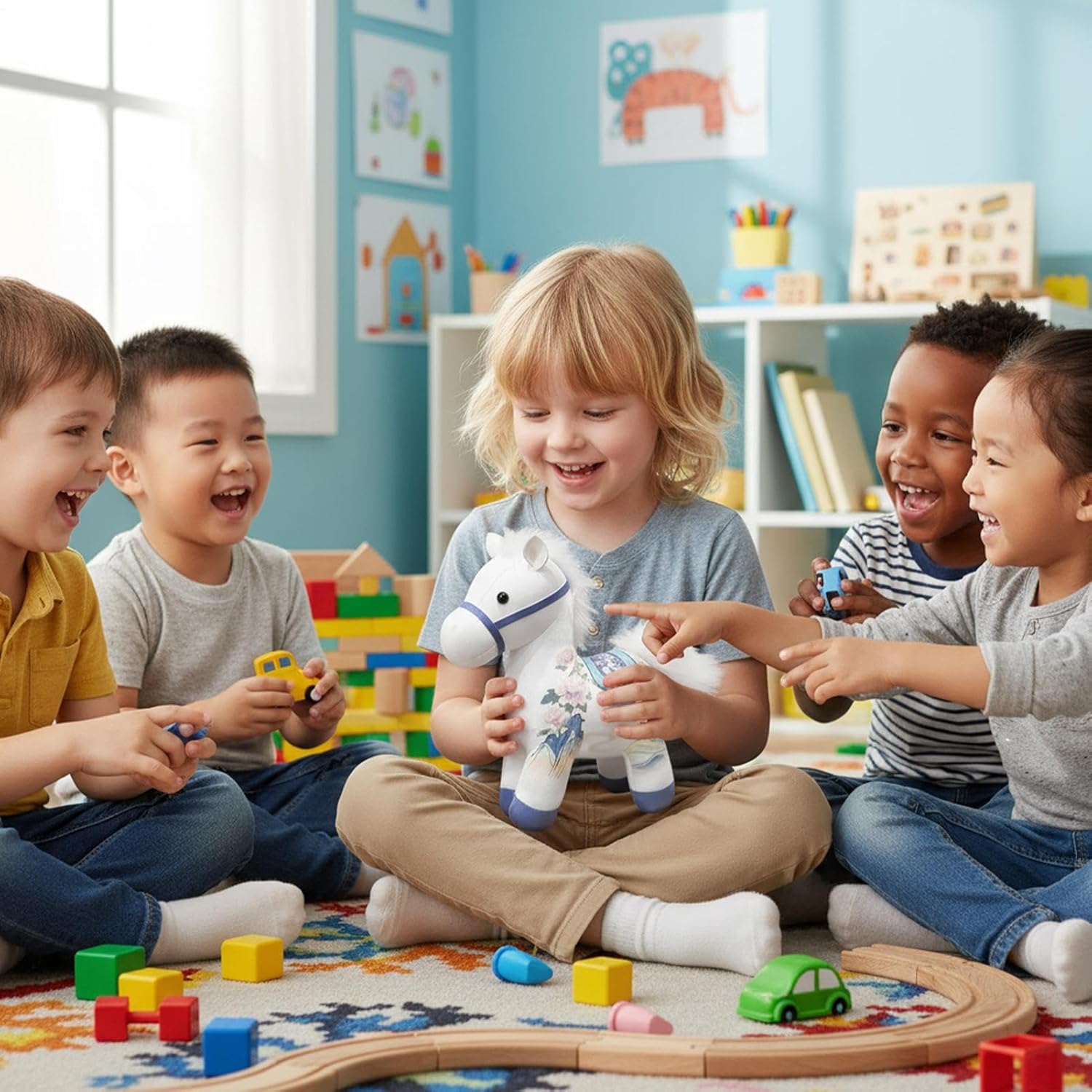 New Year Mascot Decorations -Horse Plush Toy, 2026 Year of The Horse Plush Mascot Decorations,for Car Home Office Bedroom Living Room Sofa Couch