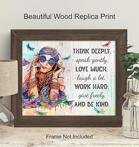 Miniatura 2 de YELLOWBIRD ART & DESIGN Inspiration - Decoración boho-chic - Arte de pared hippie - Carteles inspiradores para mujeres - Regalos motivacionales para