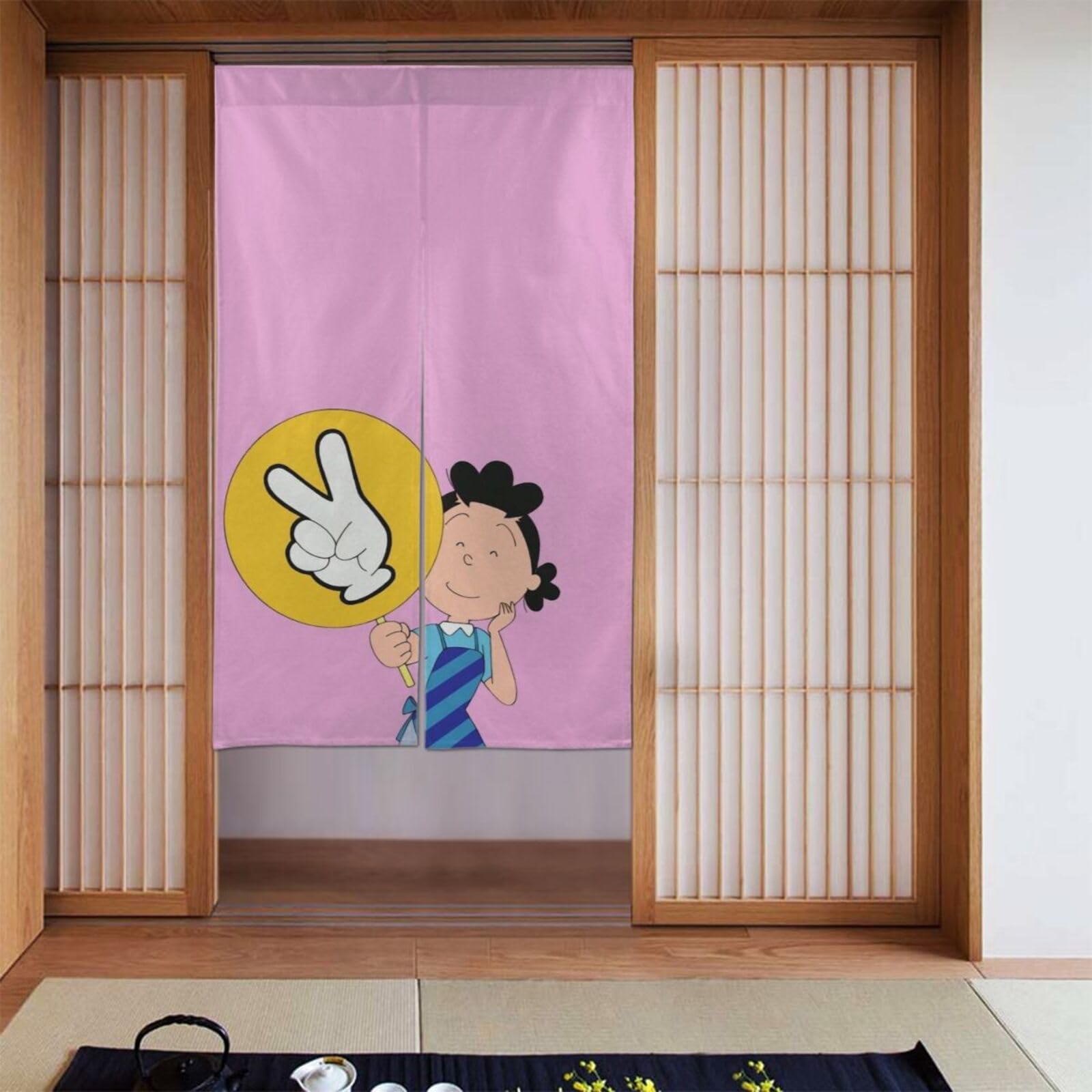 さえらのれん Amazon｜サザエさんののれん 和風 目隠し ロング 暖簾 壁掛け 遮光