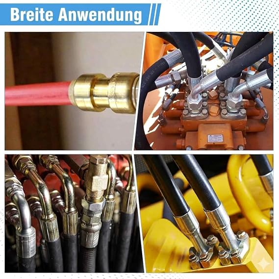 Professional Hydraulic Hose Crimper Tool | 2000kN Force | 8 Dies (10-30mm²)
