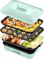 SOLEMOOD コンパクトホットプレート グリル鍋 着脱式プレート 温度調節機 Amazon | SOLEMOOD コンパクトホットプレート グリル鍋 着脱式