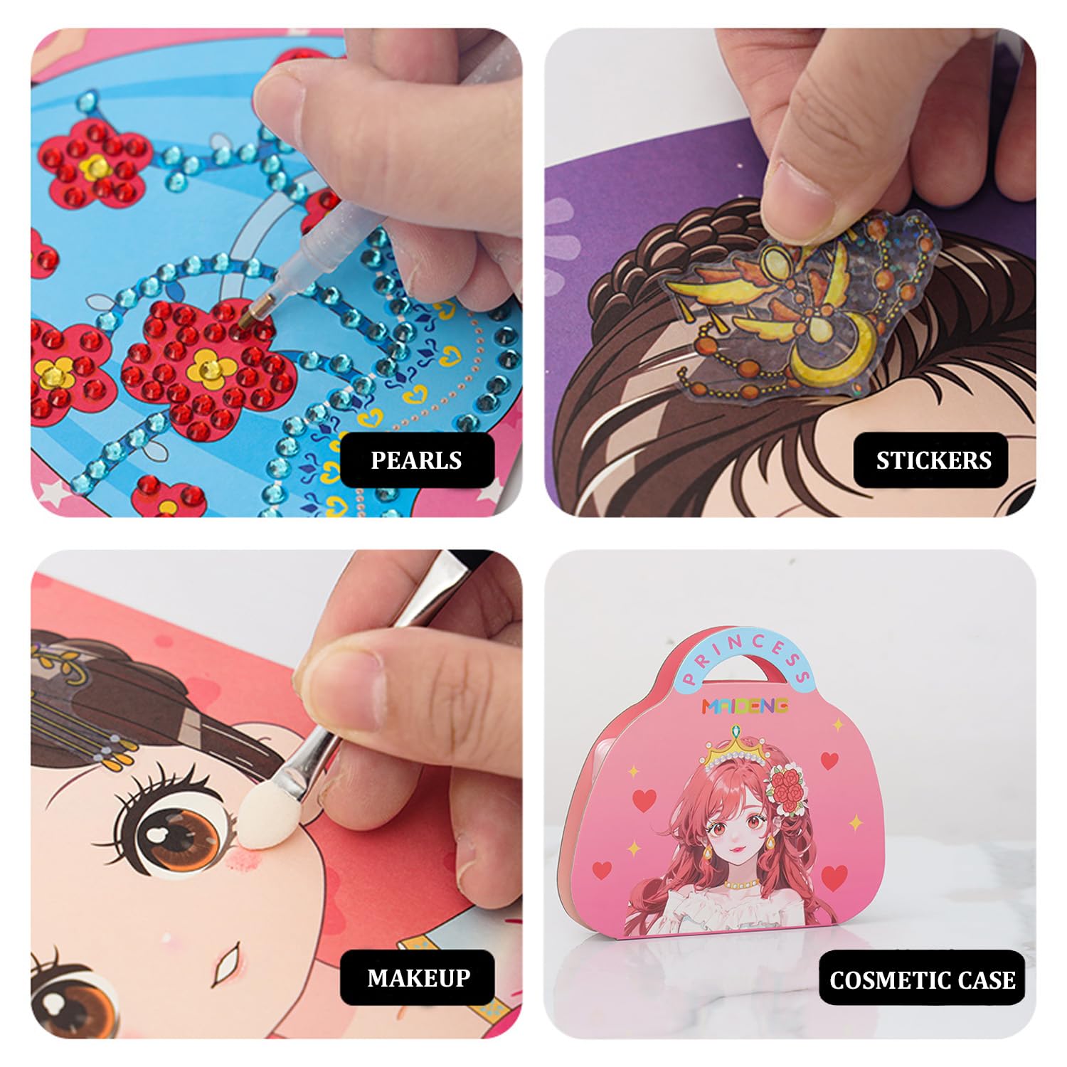 UATARU Kids Dress Up Game Set, 3 In 1 Make Up On Pa Produktbild-Vorschau 10